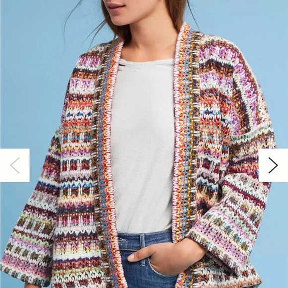 Multicolor Women's Knit Cardigan - Picture 2 of 7